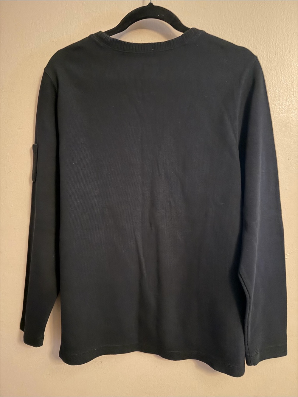 Women's Black Crewneck Sweater - Classic Casual Pullover - Picture 2 of 5
